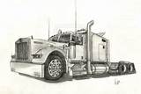Images of Semi Truck Drawing