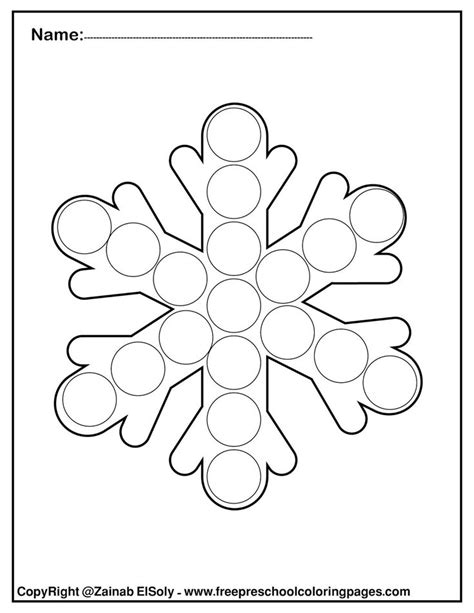 Winter Dot Marker Printables Printable World Holiday