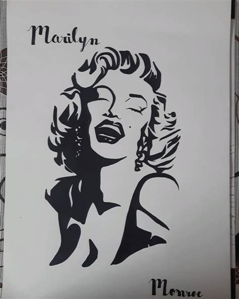 Marilyn Monroe Stencil Vector Free Vector Cdr Download Artofit
