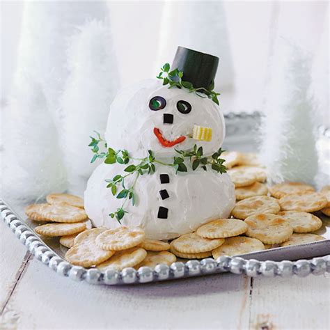 Snowman Cheese Ball Recipe Hallmark Ideas Inspiration