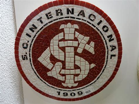 INTERNACIONAL Símbolo, Escudo no Elo7 | Ateliê de Mosaico Rosa Finotti ...