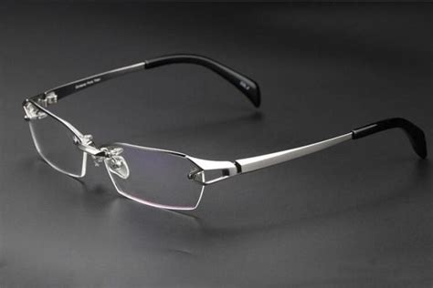 Super Luxury Pure Titanium Reading Glasses Half Rimless 50 75 100 125 150 175 200 250 3