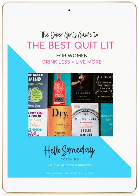 The Best Quit Lit Books For Women Quitting Drinking Hello Someday Coaching
