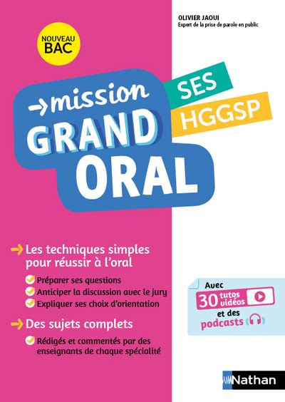 Mission Grand Oral Ses Hggsp Terminale Bac Epreuve