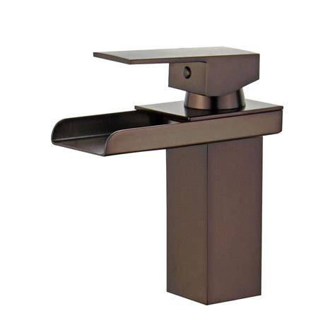 Sometimes the handle of a bathroom faucet is put on incorrectly so it doesn't rest in the correct position when the faucet is off. Bellaterra Home Pampalona Single Hole Single-Handle ...