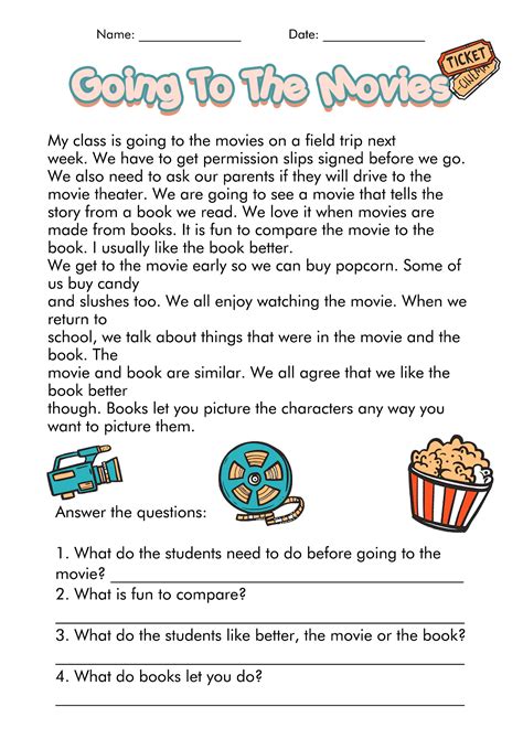 Free Printable Reading Comprehension Worksheets For 3rd Graders