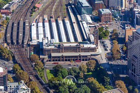 Aerial Stock Image Sydney Central Station