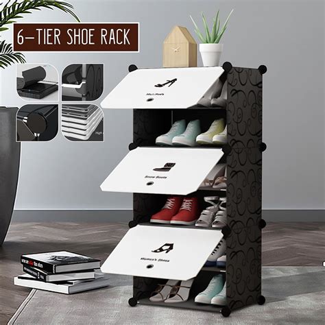 43 3inch high 6 layer shoe rack shoe storage cabinet eye catching shoes organizer multi tier