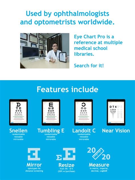 Eye Chart Pro Test Vision And Visual Acuity Better With Snellen
