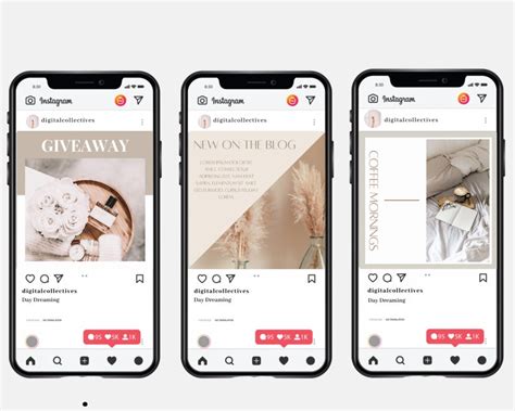 Nude Instagram Templates For Canva Instagram Post Etsy