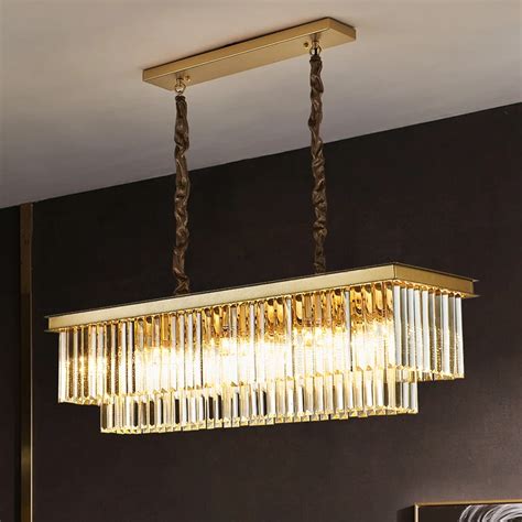 Black Gold Modern Luxury Crystal Pendant Light Fixture For Home Hotel
