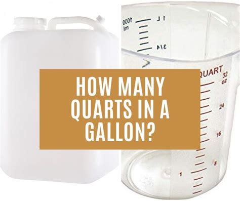 How Many Quarts In A Gallon The Definitive Guide With Converter