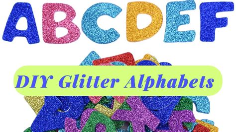 How To Cut Alphabets From Glitter Sheet Alphabet Cutting Through