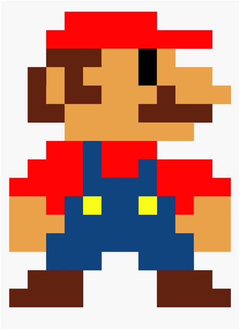 Pixel Mario Png Mario Bros 8 Bits Transparent Png Kindpng