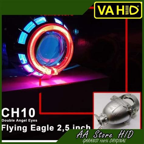 Jual Vahid Flying Eagle 25 Inch Crystal Halos Blue Lens Satuan