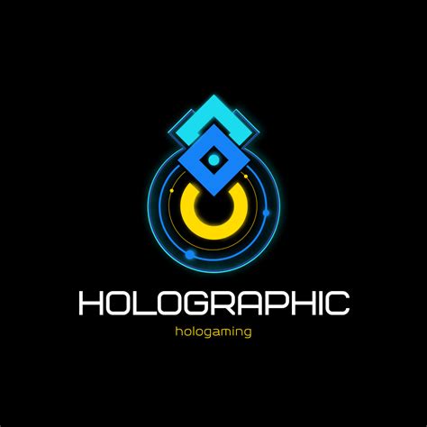 Holographic Emblem Logo Turbologo Logo Maker