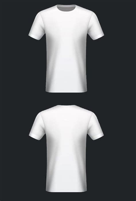 10 Blank T Shirt Template Designs With Portrait Mode 06 Front And