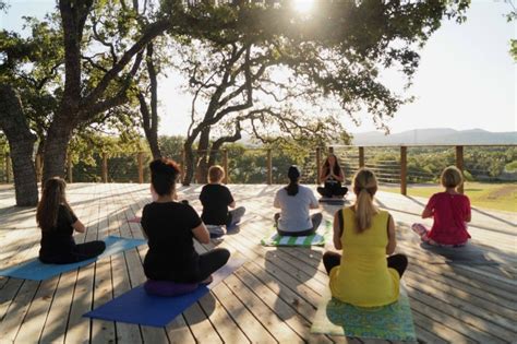 You will begin to let go of stress and tension. Namaste in Marble Falls: A Yoga Retreat at The Heart of ...