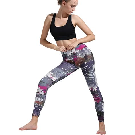 Women Yoga Leggings High Waist 3d Printed Tights Elastic Pants Quick Dry Fitness Leggings
