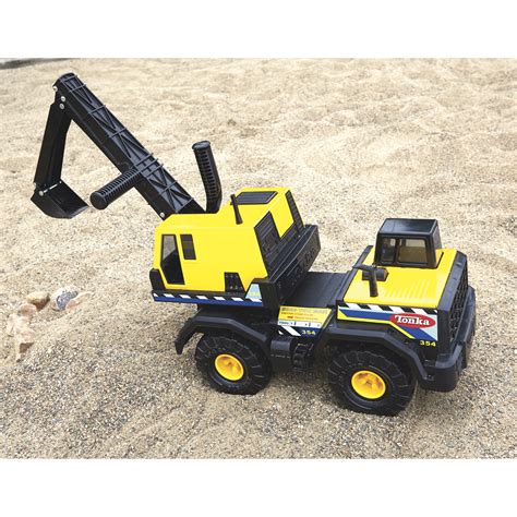 Tonka Classic Steel Mighty Backhoe Construction Toy Northern Tool