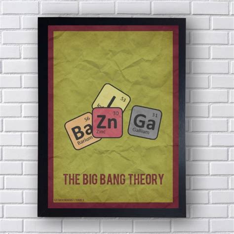 Poster Bazinga The Big Bang Theory No Elo7 Rsdecore E4beec