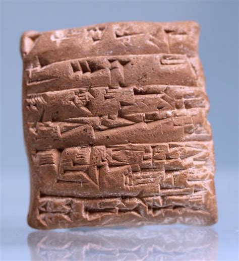 sumerian cuneiform clay tablet