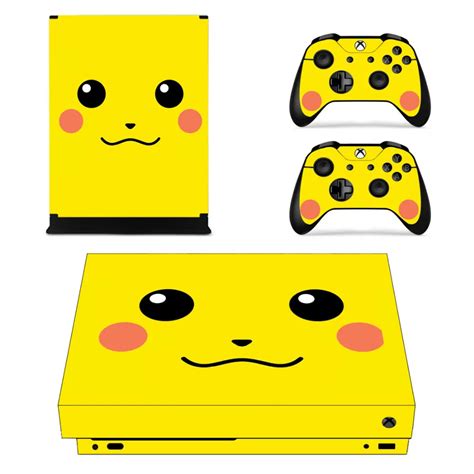 For Pikachu Skin Sticker Decal For Xbox One X Console And Controllers