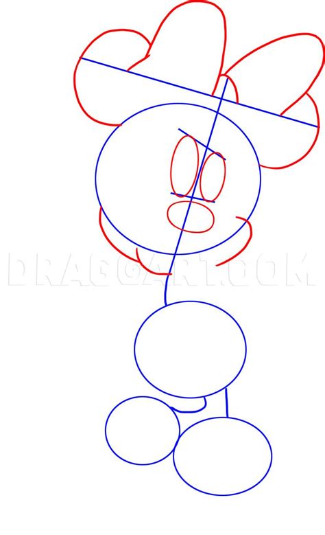 How To Draw Minnie Mouse Step By Step Drawing Guide By Dawn