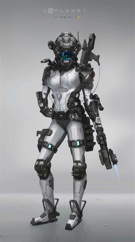 Sciencefictionfuture By Xinglei Xuan Female Cyborg Female Armor