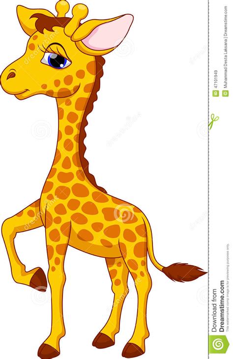 Cute Giraffe Cartoon Stock Illustration Illustration Of