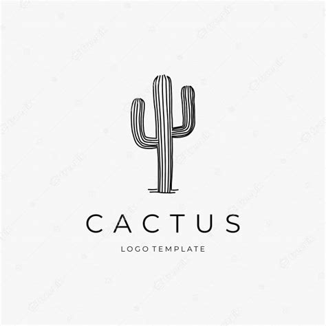 Premium Vector Cactus Logo Design Template