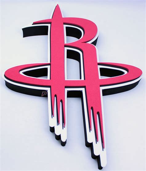 Houston Rockets Primary Team Logo 3d Foam Logo Nba Sign Houston