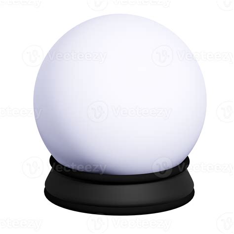 3d Rendering Of Fortune Teller Magic Crystal Sphere Divination And