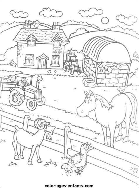 Coloriage tracteur realise par nounoudunord from tracteur de tondeuse à gazon. Coloriage Une ferme facile dessin gratuit à imprimer