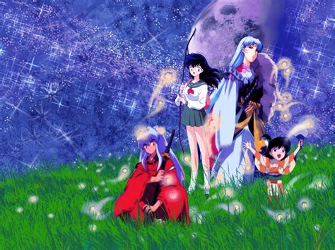 Inuyasha Wallpaper Firefly Fields Minitokyo