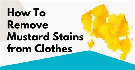 How To Remove Mustard Stains From Clothes Tidy Diary