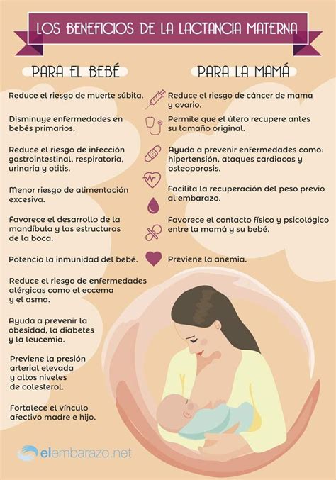 Infografía Beneficios De La Lactancia Materna Lactancia Lactancia