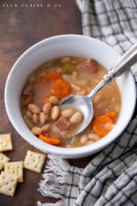 Does your family have a favorite white bean soup? White Bean and Ham Soup | Recipe | Ham and bean soup, Ham ...