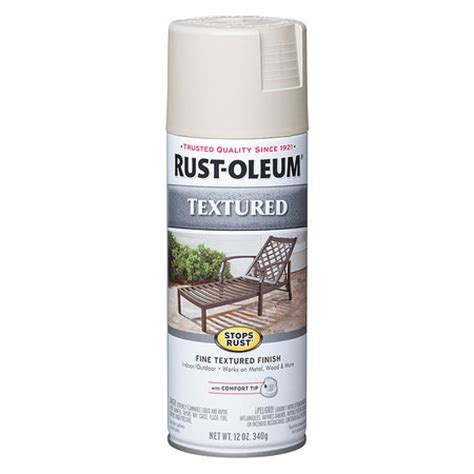 White Rust Oleum Stops Rust Textured Spray Paint 12 Oz