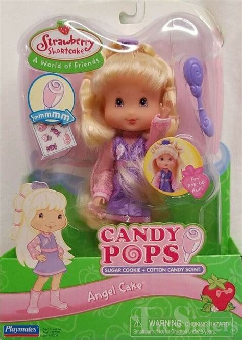 Strawberry Shortcake Playmates Candy Pops Angel Cake Toy Sisters