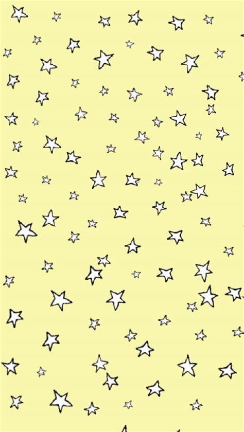 Download White Cute Stars Graphic Art Wallpaper