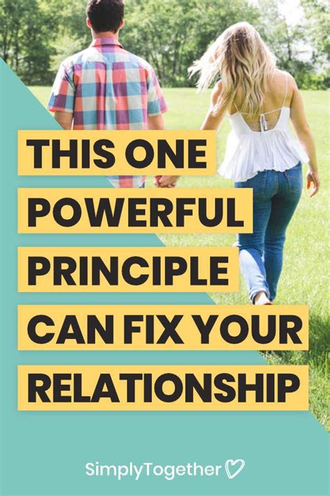 One Powerful Principle For Couples To Improve Your Relationship How To Improve Relationship