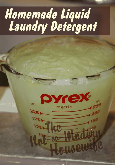 Liquid Laundry Detergent The Not So Modern Housewife