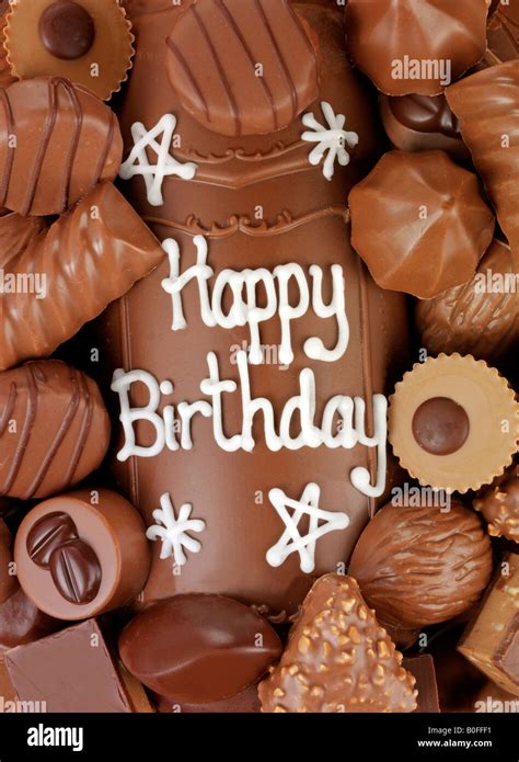 Happy Birthday Chocolates Stock Photo Royalty Free Image 17551829 Alamy