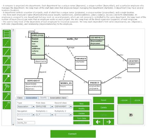 Student Interface Designed For Entering A Uml Class Diagram Download
