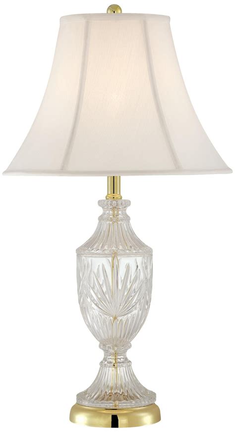 Regency Hill Traditional Cut Glass Urn Table Lamp With Brass Accents T4688 Lamps Plus