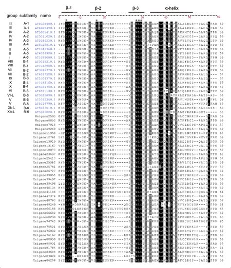 Sequence Alignments Of Ap2 Domains Of Representative Erf Proteins In