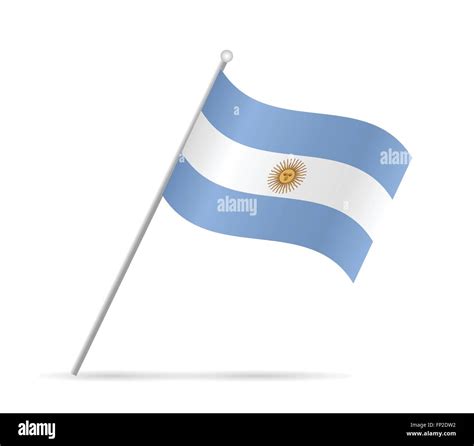 Illustration Of A Flag From Argentina Isolated On A White Background Stock Vector Image And Art