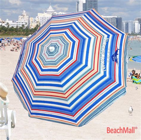 6 Ft Tommy Bahama Umbrella W Upf 100 Beach Cart