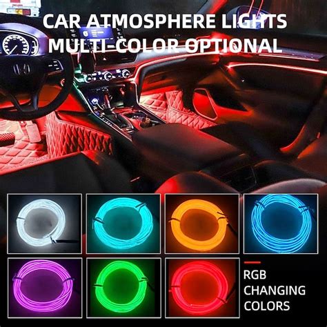 3m Car Interior Led Decorative Lights El Wiring Neon Strips Used For